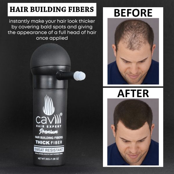 Caviii hair building fibers